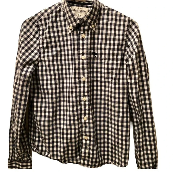 ABERCROMBIE KIDS EUC BOYS TOP SHIRT TOP BUTTON SUMMER CASUAL DRESSY TOPS SIZE XL - Picture 1 of 5